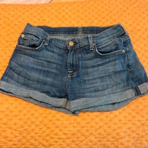 7 For All Mankind Denim Shorts